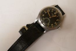 A military record watch (Dirty Dozen) possibly dated from 1940s/50s