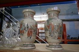 Two very large oriental vases