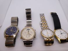 A selection of pocket and wrist watches. Mostly of modern manufacture