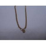 9ct rose gold chain, 47cm marked 375, 14.7g approx. Gold content value estimate given at time of val