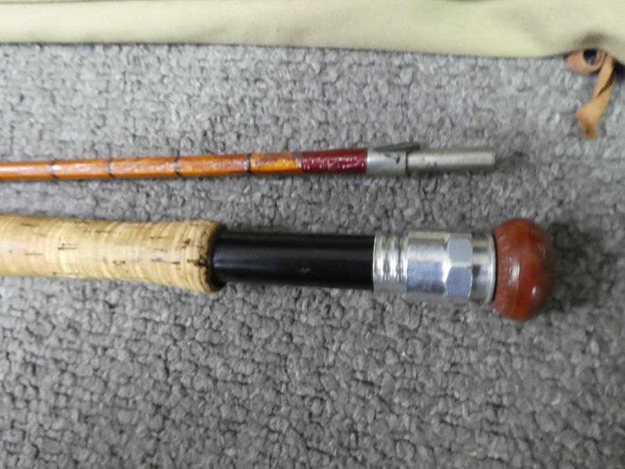 A Hardy Brothers Palakona 'Viscount Grey' split cane fishing rod - Image 2 of 4