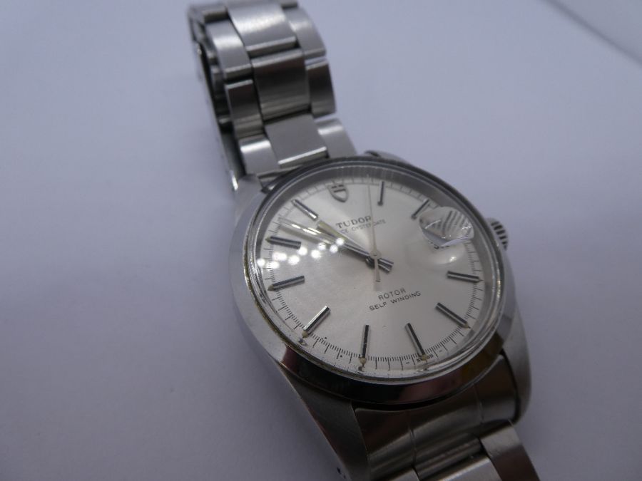 A stainless steel Tudor Gents wristwatch, possibly 1960s. - Image 3 of 7