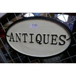 Large antique sign