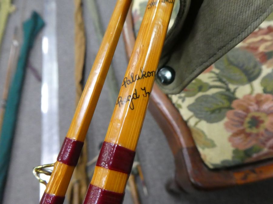 A Hardy Brothers "Halford Knockabout" Palakona trout fishing rod and a J.S. Sharpe Eighty Eight fish - Image 2 of 4
