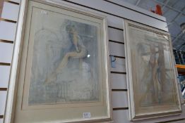 A selection of limited edition signed pictures depicting dancers and ballerinas framed and glazed