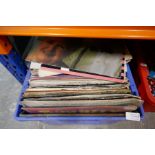 Crate of various LPs including Erasure, The Pinkees, Dire Straits, etc