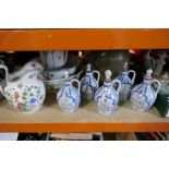 A box of mixed ceramics and pottery including jug of bowl sets, Spode and stoneware etc