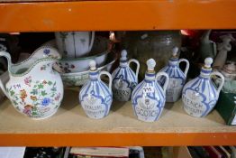 A box of mixed ceramics and pottery including jug of bowl sets, Spode and stoneware etc