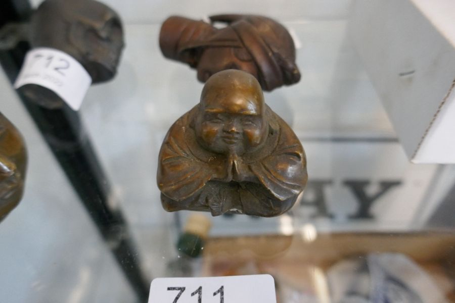 Small aged bronze Buddha