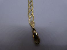 9ct yellow and white gold flat plated bracelet, in case, 2.5g approx, marked 375, 18cm. Gold conten