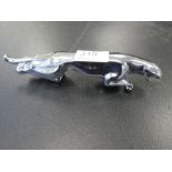 A chrome plated jaguar car mascot, 19cms