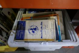 Box of ephemera relating to various subjects including Royalty, Sailing, etc