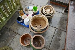 A quantity of garden pots and others