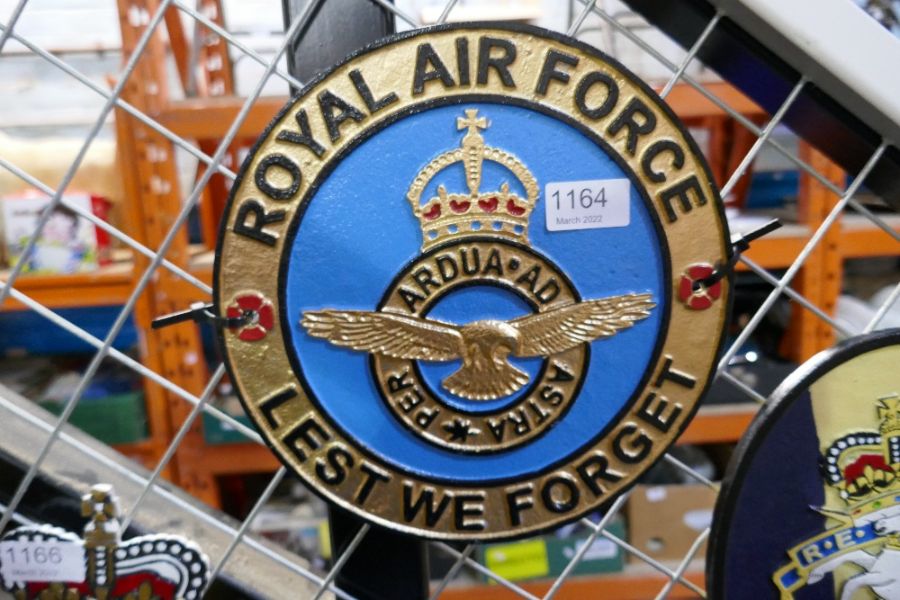 RAF circular plaque