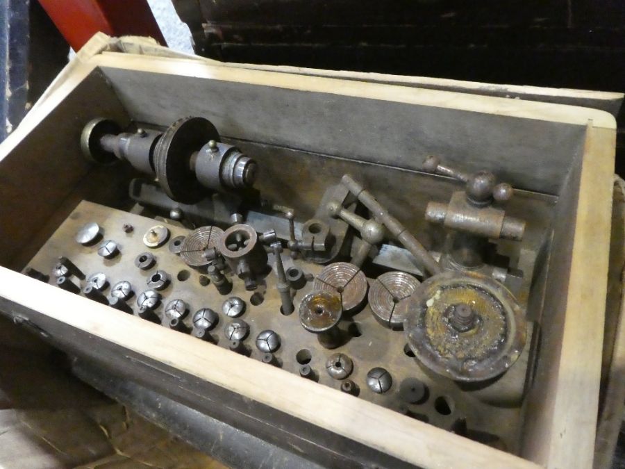 Of horological interest; a quantity of watch makers tools, watch parts, etc (some in chests) - Image 3 of 5