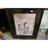 Basil Nubel, an oil of 'Lane, Rain and Pheasant', signed, and two other pictures