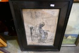 Basil Nubel, an oil of 'Lane, Rain and Pheasant', signed, and two other pictures