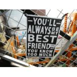 Best friend plaque