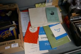 Of shipping interest, a quantity of ephemera relating to P & O ship Canberra and other similar items