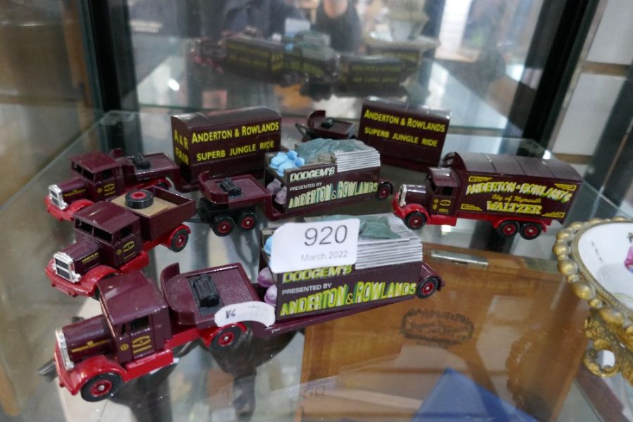 A selection of die cast lorries with painted livery of Anderton and Rowlands dodgems - Image 2 of 5
