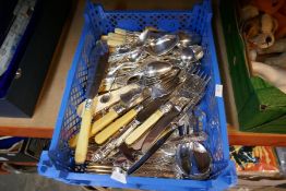 A quantity of Kings pattern cutlery and sundry