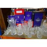 A quantity of glassware by Edinburgh Crystal, Royal Brierley, etc