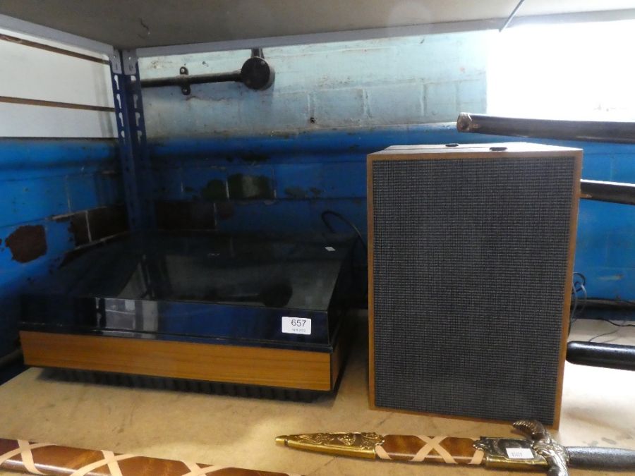 A Stereo sound Super 10 turntable and a pair of matching speakers - Image 2 of 3