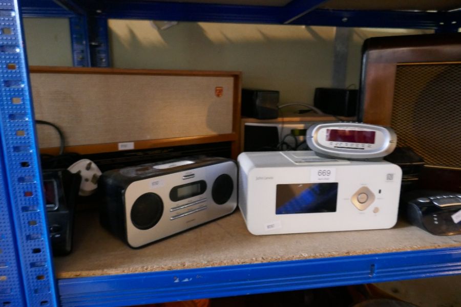 Three vintage Radios and sundry - Image 5 of 5