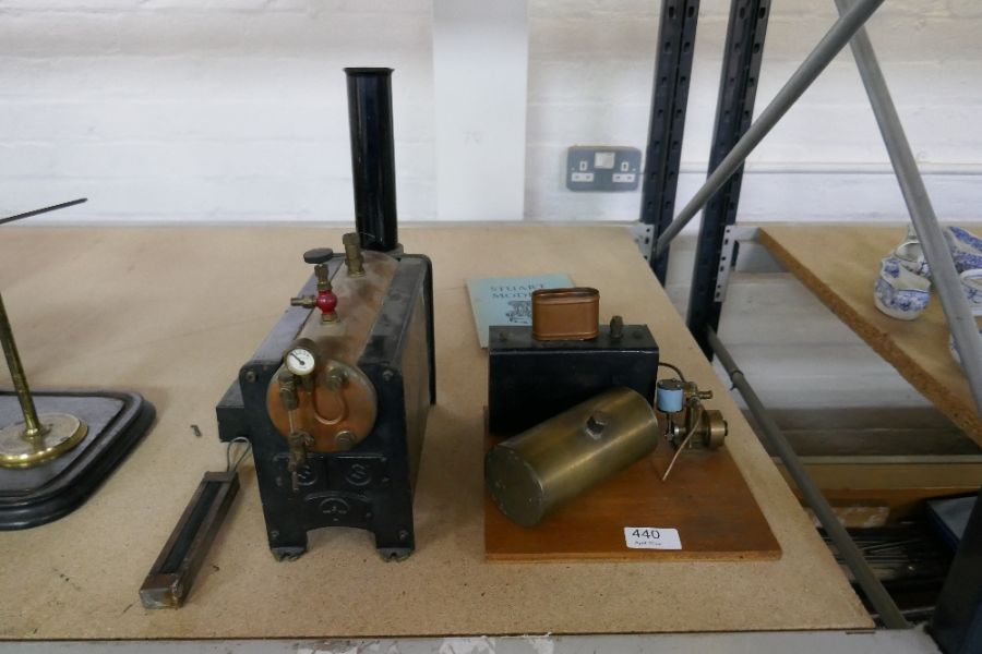 A Stuart Babcock boiler and other items
