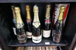 Champagne; mixed vintage bottles by Mercier, Lanson and others (7)