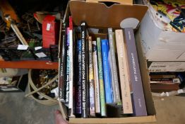 Box of photography books