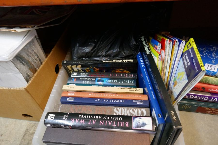 Box of books, a quantity of autobiographies and a box of stamp albums, first day covers etc - Image 6 of 8