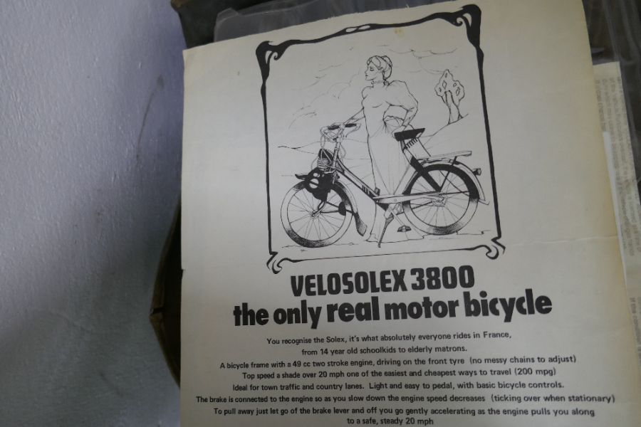 A vintage VéloSolex 3800 motor bicycle reg no XLM 925G with some original paperwork - Image 2 of 4