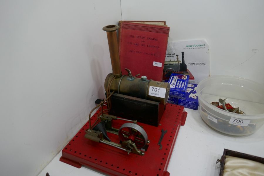 A Mamod style stationary engine and sundry - Image 3 of 3