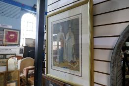 Three prints depicting King Edward VII and Queen Alexandra