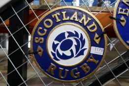 Scotland rugby sign