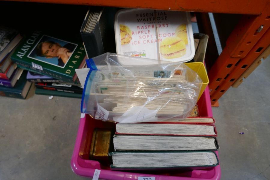 Box of books, a quantity of autobiographies and a box of stamp albums, first day covers etc - Image 2 of 8