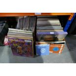 A quantity of mixed vinyl LP records, including Barbara Streisand and some 80's bands