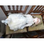A Victorian Armand Marseille 12.5" doll with bisque head, No. 390
