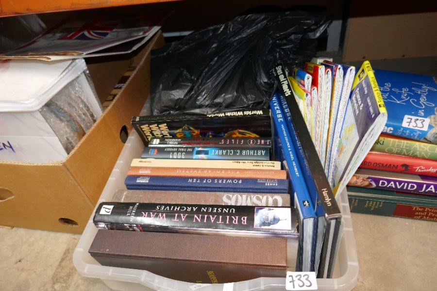 Box of books, a quantity of autobiographies and a box of stamp albums, first day covers etc - Image 8 of 8