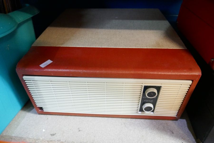 Cased Westminster portable gramophone, Red Cased Akai example and another - Image 4 of 4