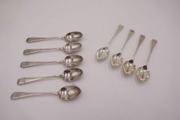 A quantity of silver teaspoons comprising London 1897 Charles Boyston II, and Sheffield 1908 Joseph