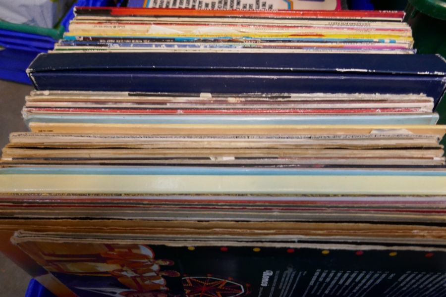 Four boxes of mixed vinyl LP records, to include various themes such as Dance, Soundtracks, Rock, et - Image 11 of 11