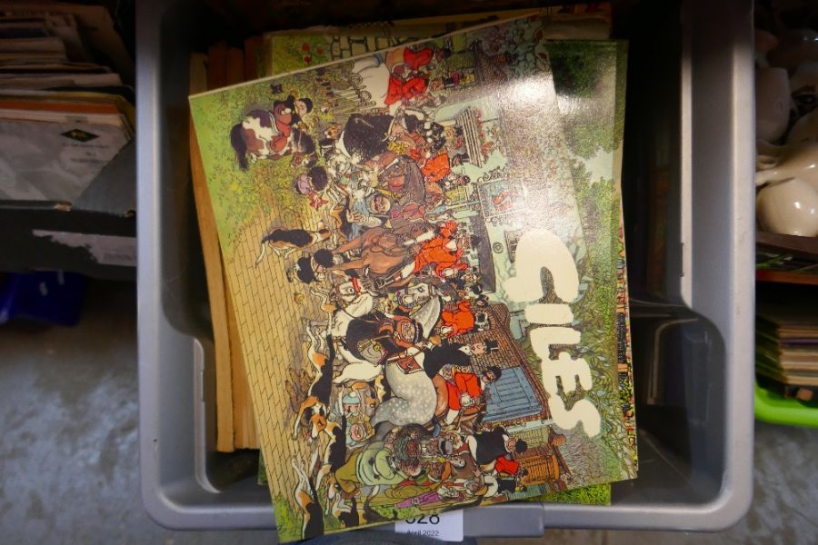 Crate of vintage Giles annuals - Image 2 of 5
