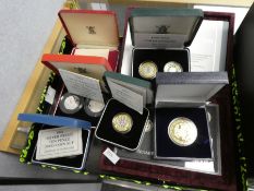 A quantity of proof coins and similar, some sets, other silver examples, some limited editions, and