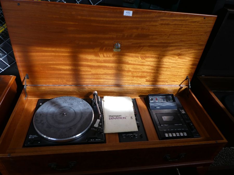 Dynatron wood cased music centre, with Garrard record deck, one similar Dynatron with built in speak - Image 2 of 5