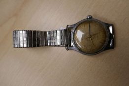 Vintage gents 'Rotary' stainless steel wristwatch