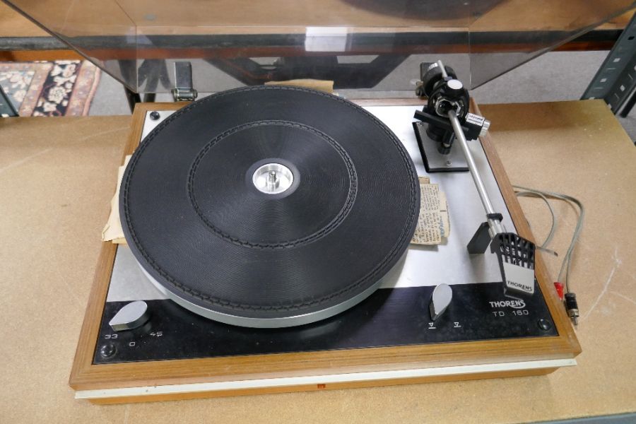 A Thorens TD160 turntable