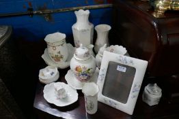 A quantity of modern Aynsley china, mainly vases