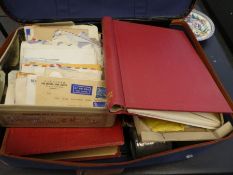 A quantity of Victorian and later stamps, some in albums and a small quantity of 19th century postal